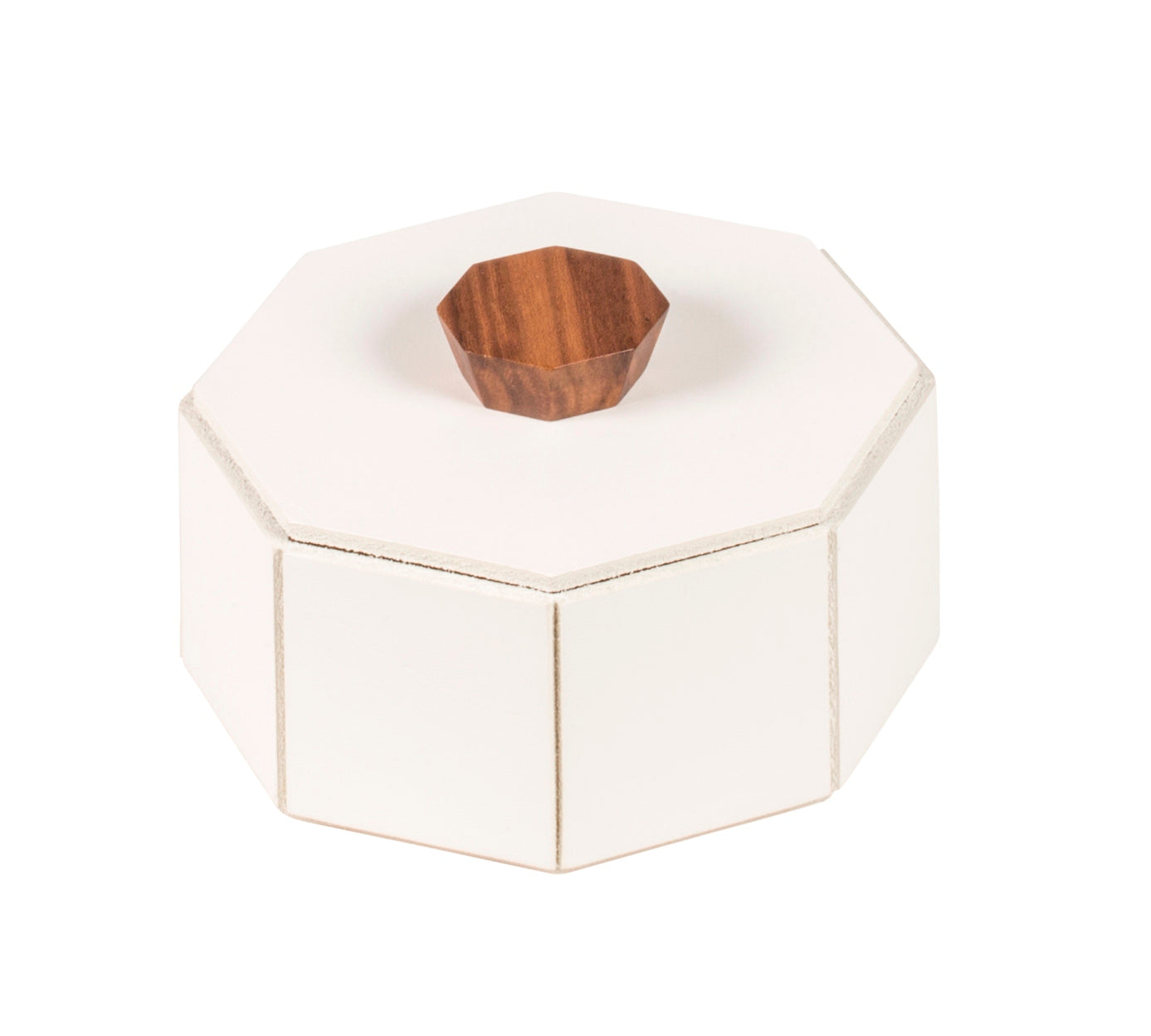 Coste Saddle Leather and Walnut Trinket Box