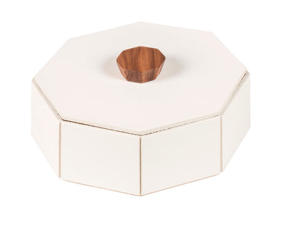 Coste Saddle Leather and Walnut Trinket Box