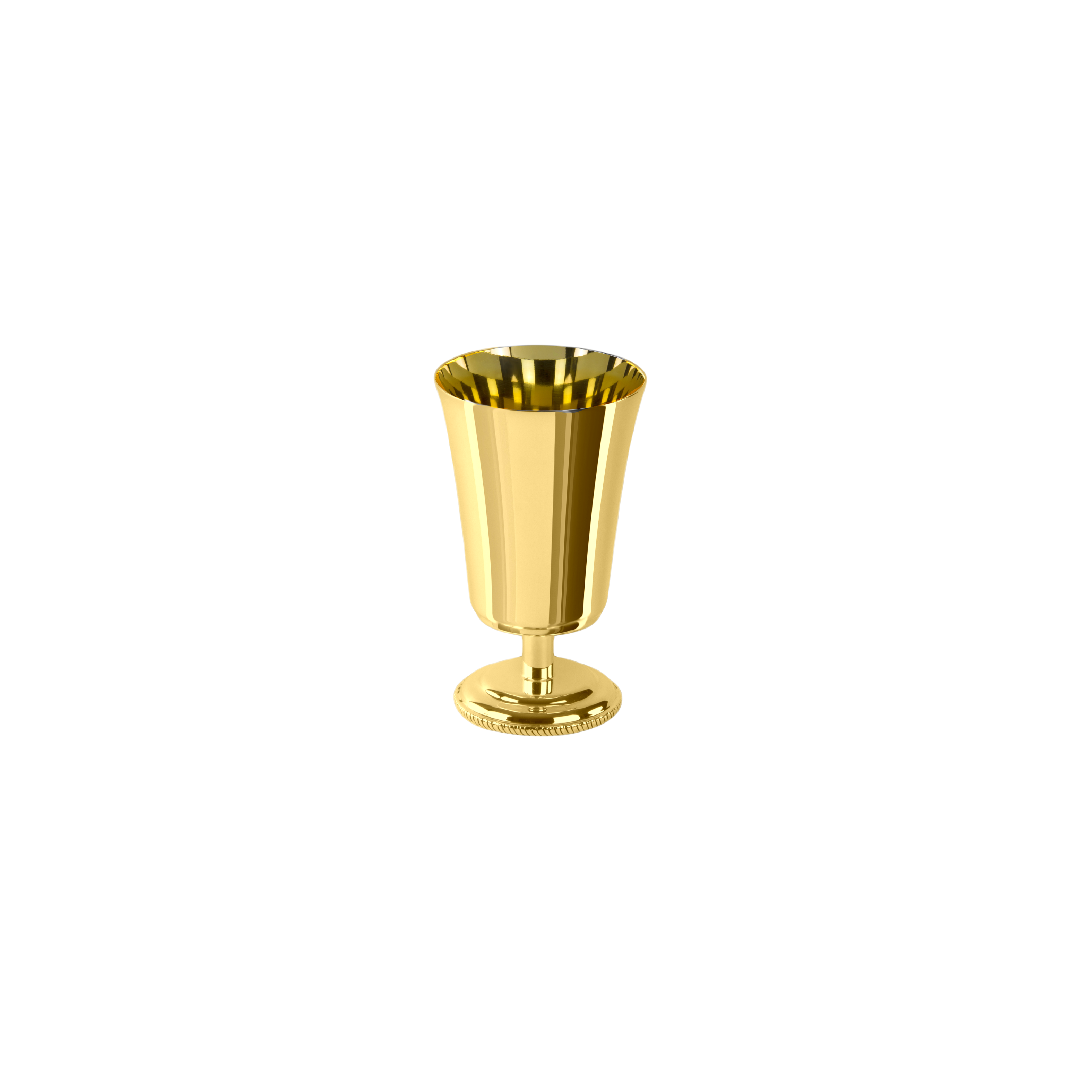 Zanetto Regina Anna | Tumbler: Gold-plated metal with smooth, shiny finish, designed for serving cocktails elegantly | Tableware & Drinkware / Tumblers | 2Jour Concierge, your luxury lifestyle shop