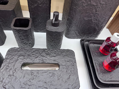 Riace Cast Aluminum Valet Tray: Rectangular with Burnished Bronze Finish