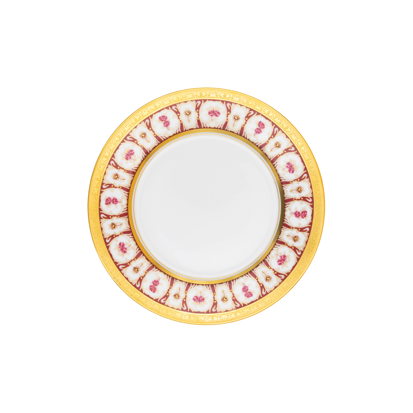 Haviland Parlon Roses d’Or | Dessert Plate: Fine Limoges porcelain with floral and scroll motif and smooth, glazed finish, ideal for desserts, pastries, or cheese course service | Tableware & Serveware / Plates | 2Jour Concierge, your luxury lifestyle shop