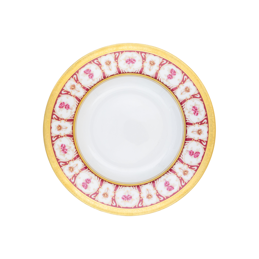 Haviland Parlon Roses d’Or | Rim Soup Plate: Fine Limoges porcelain with floral and scroll motif and smooth, glazed finish, ideal for serving soups, veloutés, or first courses with refined presentation | Tableware & Serveware / Soup Plates | 2Jour Concierge, your luxury lifestyle shop
