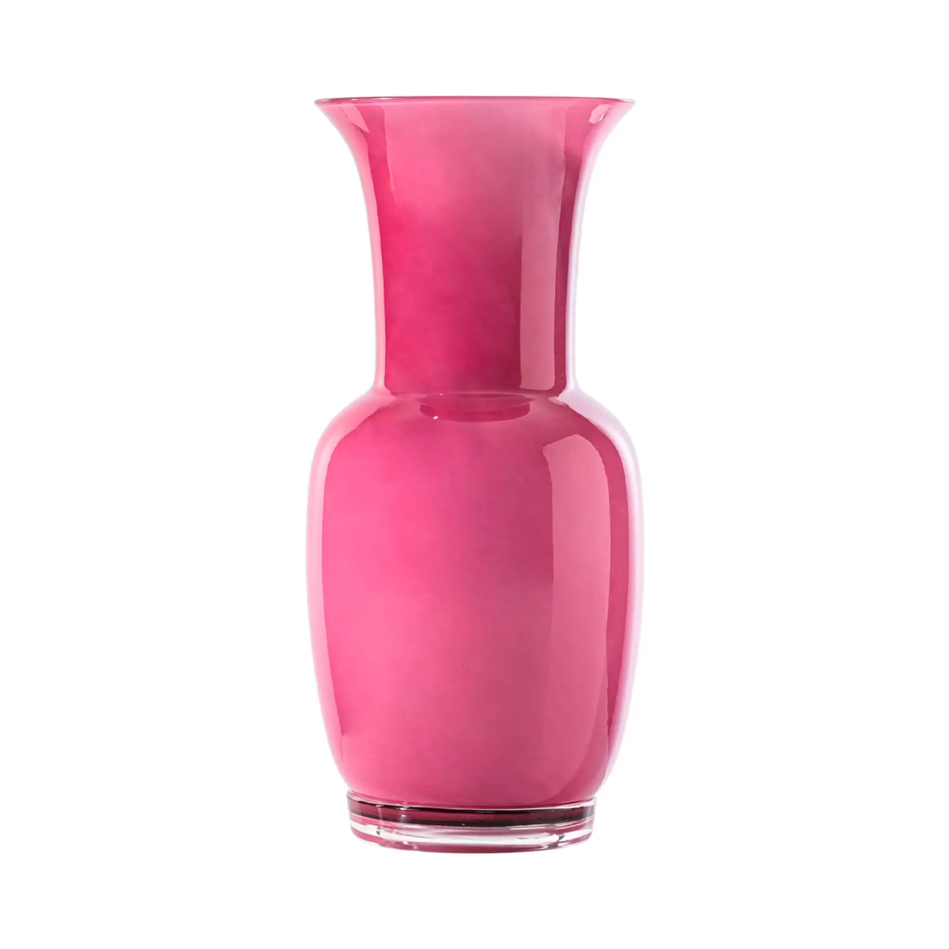 Opalino Murano Glass Vase by Venini | Handmade blown glass vase known for its purity, essential lines, and sophisticated colors | Available in matte or glossy, opale or transparent finishes | Exhibited worldwide for over ninety years | Home Decor Vases | 2Jour Concierge, your luxury lifestyle shop