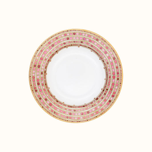 Robert Haviland & C. Parlon Syracuse Rose Dessert Plate | 21.5 cm Limoges porcelain dessert plate adorned with a subtle rose and pink pattern for sweet courses | Tableware & Dinnerware | 2Jour Concierge, your luxury lifestyle shop