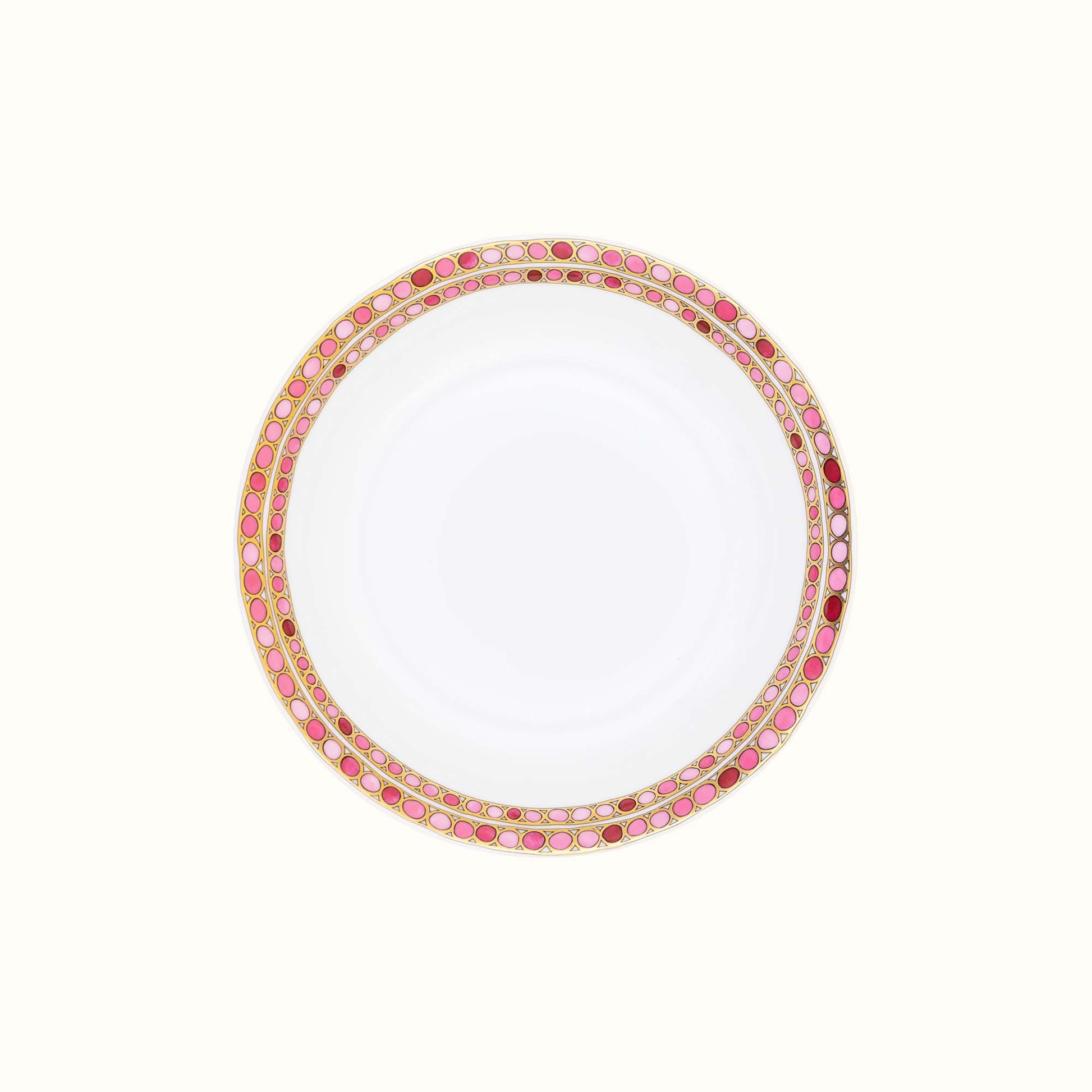 Robert Haviland & C. Parlon Syracuse Rose Coup Soup Plate | Limoges porcelain coup soup plate with an exquisite rose-and-pink rim for a polished presentation | Tableware & Dinnerware | 2Jour Concierge, your luxury lifestyle shop
