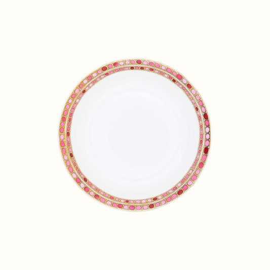 Robert Haviland & C. Parlon Syracuse Rose Coup Soup Plate | Limoges porcelain coup soup plate with an exquisite rose-and-pink rim for a polished presentation | Tableware & Dinnerware | 2Jour Concierge, your luxury lifestyle shop
