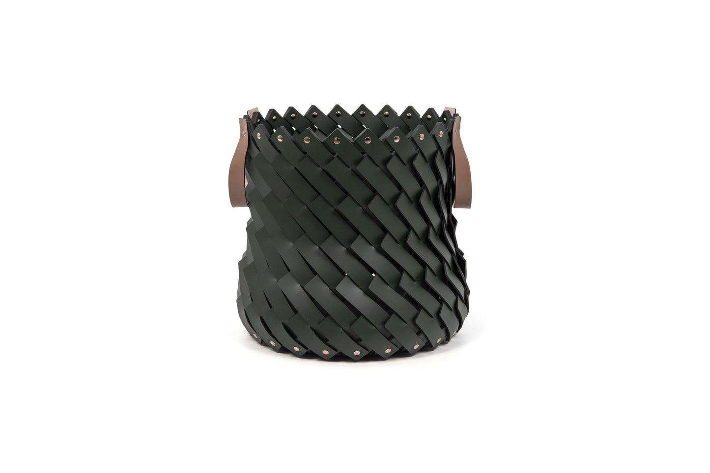 Pinetti × Antonio De Marco Almeria | Hand-Woven Leather Baskets: Eco-friendly washable leather baskets, hand-woven and available in multiple shapes and sizes, ideal for indoor and outdoor use | Storage & Outdoor / Baskets | 2Jour Concierge, your luxury lifestyle shop | luxury interiors, refined living, yacht décor, spa décor, outdoor elegance, boutique hotels, home organization, hospitality décor, office décor