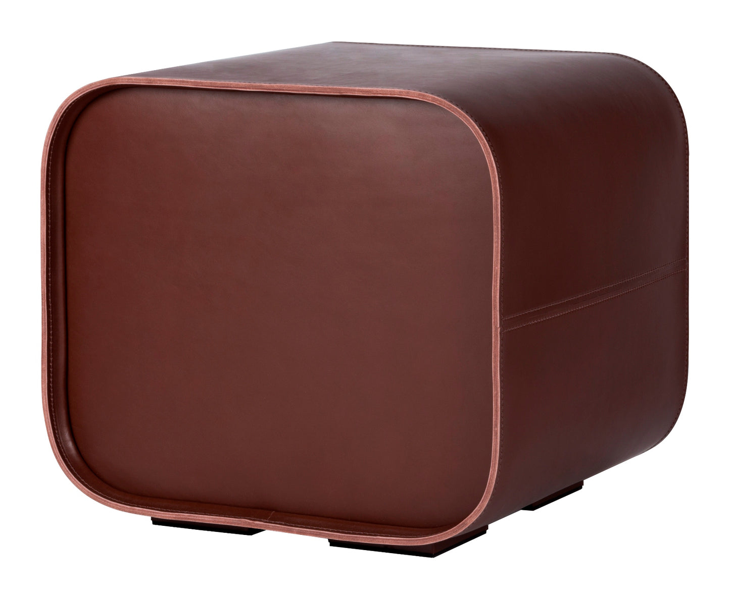 Rabitti 1969 Jota Stool | Water-resistant saddle leather stool with a padded surface | Designed by Stéphane Parmentier | Durable and stylish for both indoor and outdoor use | Home Decor and Furniture | 2Jour Concierge, your luxury lifestyle shop