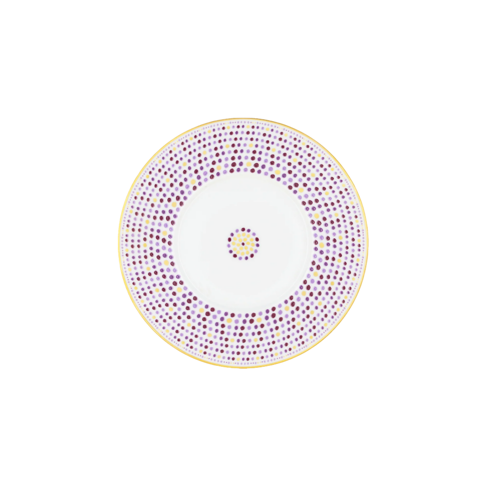 Robert Haviland & C. Parlon Villa Toscana | Dessert Plate: Fine Limoges porcelain with central geometric motif and smooth, glazed finish, perfect for desserts or refined starters | Tableware & Serveware / Plates | 2Jour Concierge, your luxury lifestyle shop