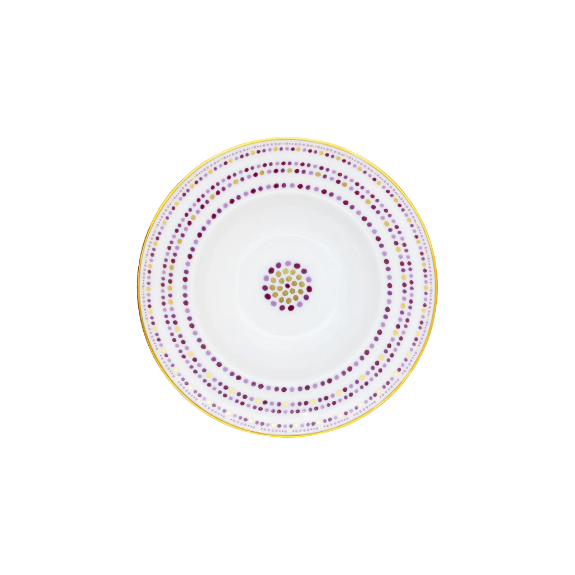 Robert Haviland & C. Parlon Villa Toscana | Rim Soup Plate: Fine Limoges porcelain with central geometric motif and smooth, glazed finish, perfect for soups or first courses | Tableware & Serveware / Soup Plates | 2Jour Concierge, your luxury lifestyle shop
