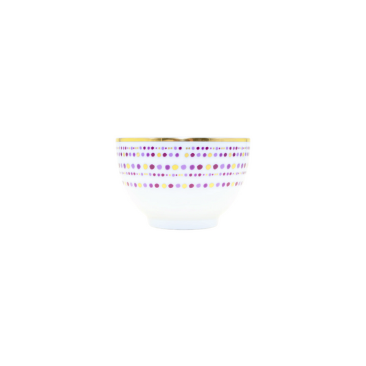 Robert Haviland & C. Parlon Villa Toscana | Chinese Rice Bowl: Fine Limoges porcelain with geometric border motif and smooth, glazed finish, ideal for rice, sides, or composed small dishes | Tableware & Serveware / Bowls | 2Jour Concierge, your luxury lifestyle shop