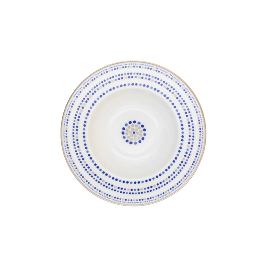 Robert Haviland & C. Parlon Villa Toscana | Rim Soup Plate: Fine Limoges porcelain with central geometric motif and smooth, glazed finish, perfect for soups or first courses | Tableware & Serveware / Soup Plates | 2Jour Concierge, your luxury lifestyle shop