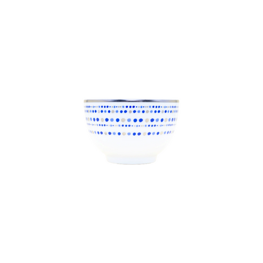 Robert Haviland & C. Parlon Villa Toscana | Chinese Rice Bowl: Fine Limoges porcelain with geometric border motif and smooth, glazed finish, ideal for rice, sides, or composed small dishes | Tableware & Serveware / Bowls | 2Jour Concierge, your luxury lifestyle shop