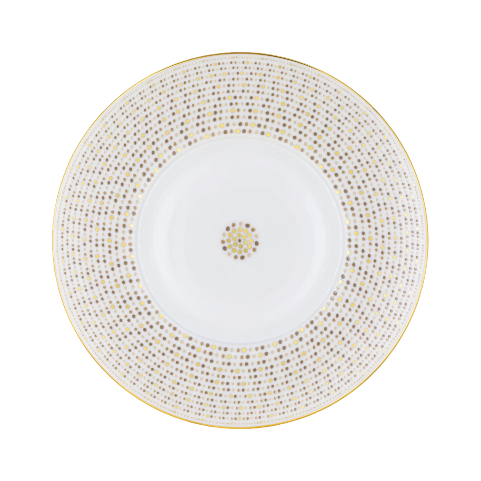 Robert Haviland & C. Parlon Villa Toscana | Buffet Plate: Fine Limoges porcelain with geometric border motif and smooth, glazed finish, ideal for formal entrée presentation or layering on the table | Tableware & Serveware / Plates | 2Jour Concierge, your luxury lifestyle shop