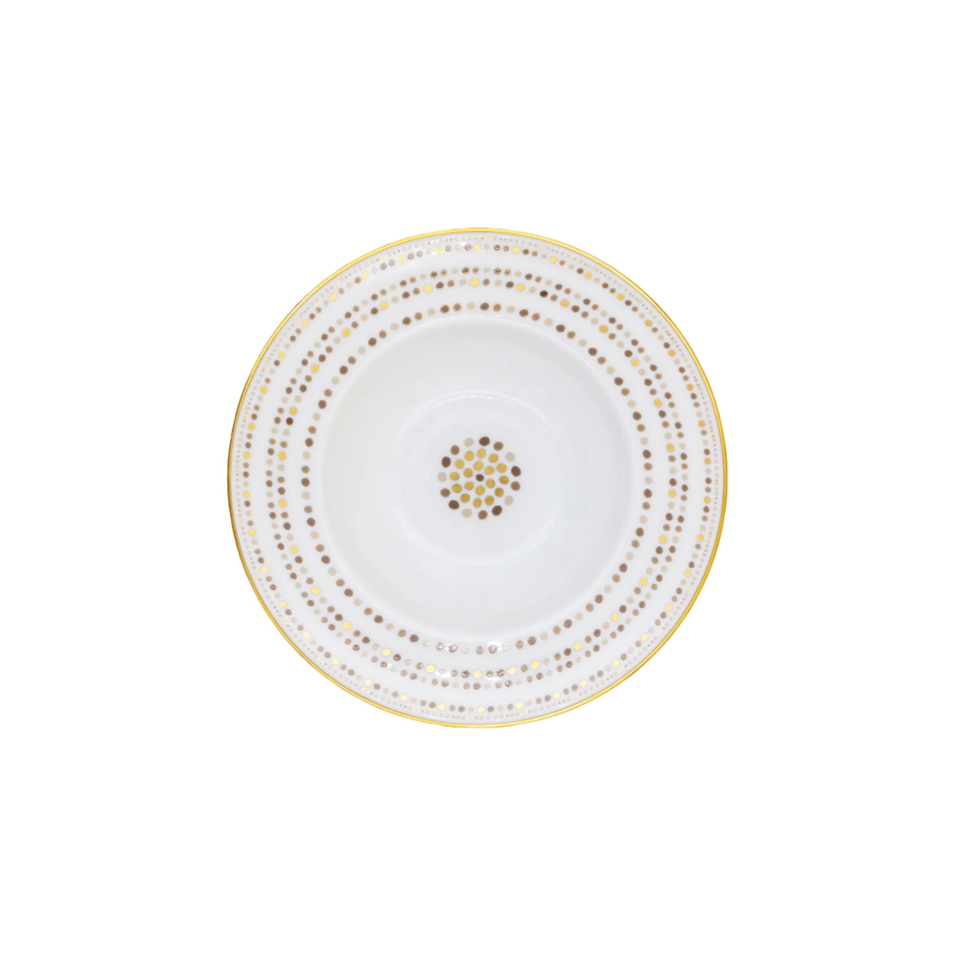 Robert Haviland & C. Parlon Villa Toscana | Rim Soup Plate: Fine Limoges porcelain with central geometric motif and smooth, glazed finish, perfect for soups or first courses | Tableware & Serveware / Soup Plates | 2Jour Concierge, your luxury lifestyle shop