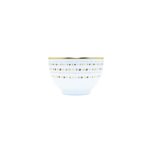 Villa Toscana Limoges Porcelain Chinese Rice Bowl, Mastic