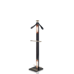 Levanzo Glossy Ebony Clothes Valet with Horn Inlays