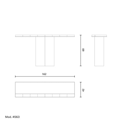 Arcahorn Andria | Console Table: Glossy black lacquered wood with horn detailing and burnished brass accents, designed as a refined architectural element for sophisticated interiors | Furniture / Consoles | 2Jour Concierge, your luxury lifestyle shop