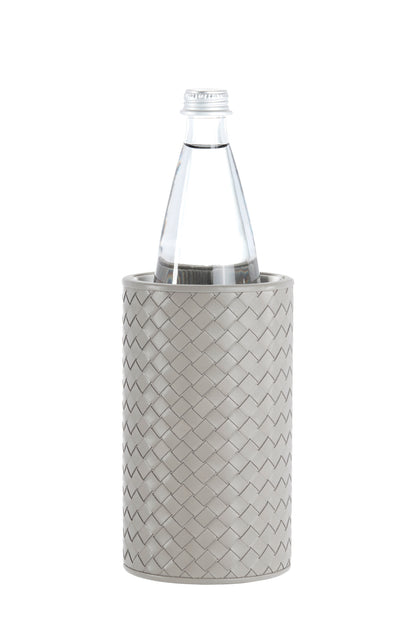 Noli Bottle Holder by Riviere | Available in handwoven or quilted herringbone leather | Barware and Bottle Holders | 2Jour Concierge, your luxury lifestyle shop