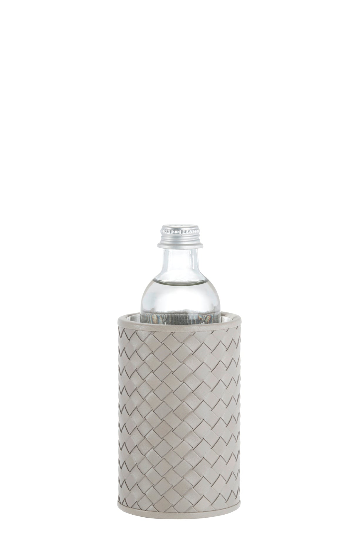 Noli Bottle Holder by Riviere | Available in handwoven or quilted herringbone leather | Barware and Bottle Holders | 2Jour Concierge, your luxury lifestyle shop
