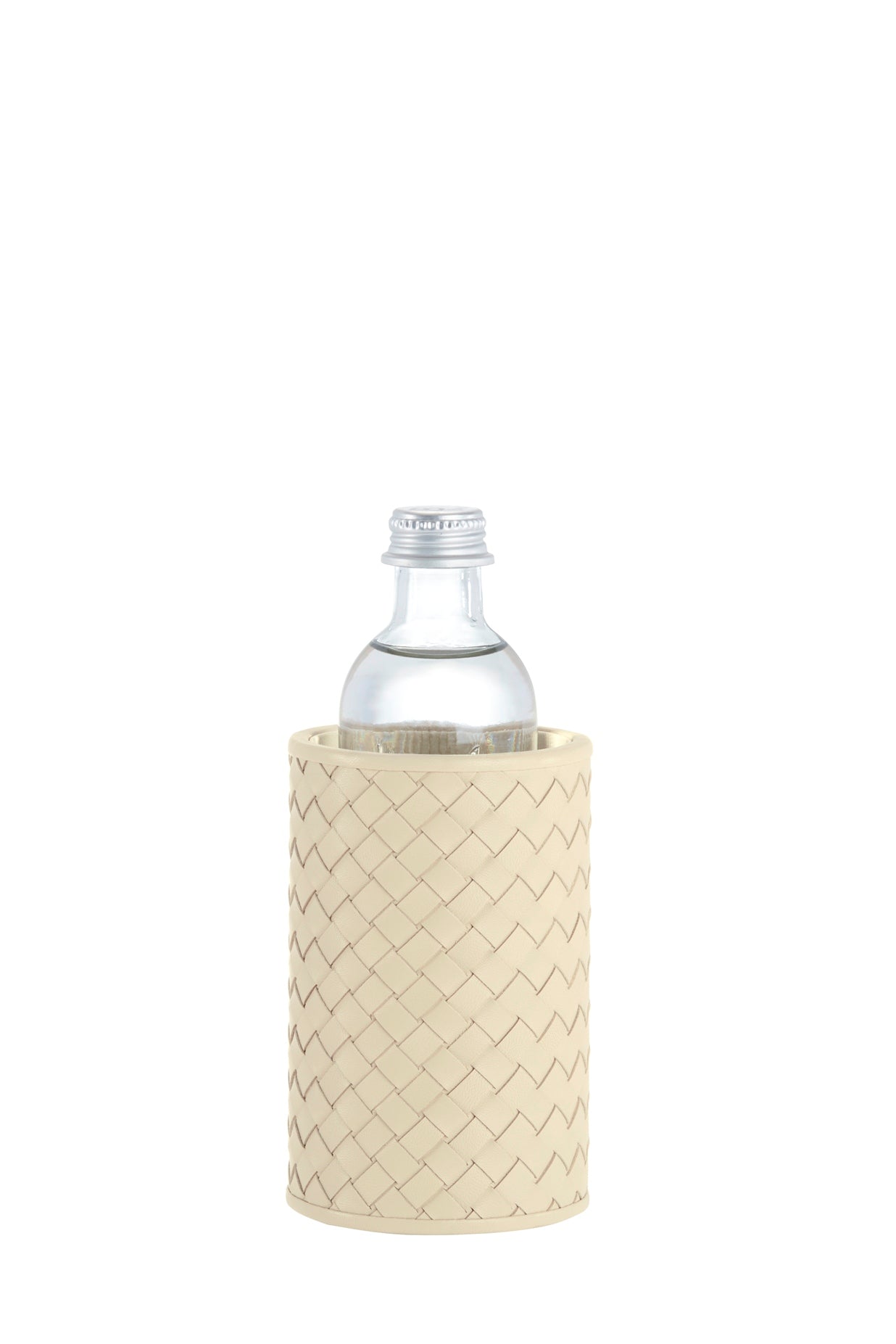 Noli Bottle Holder by Riviere | Available in handwoven or quilted herringbone leather | Barware and Bottle Holders | 2Jour Concierge, your luxury lifestyle shop