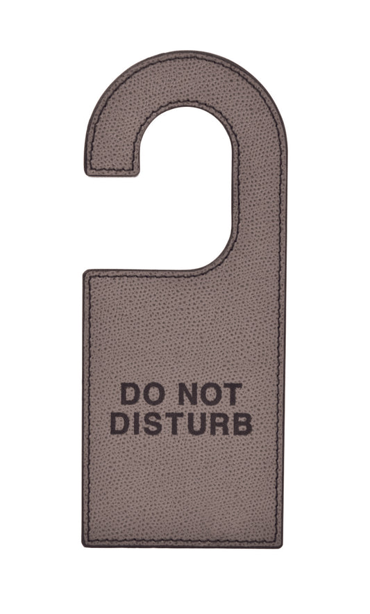 Do Not Disturb Leather Door Tag