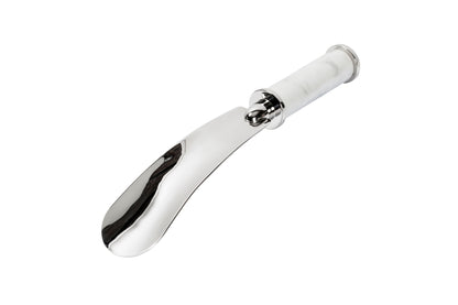Giobagnara Icaro Marble shoehorn | Metal structure available in various finishes with an elegant marble grip | A sophisticated blend of natural stone and modern design | Perfect for adding style to daily routines | Home accessories | 2Jour Concierge, your luxury lifestyle shop