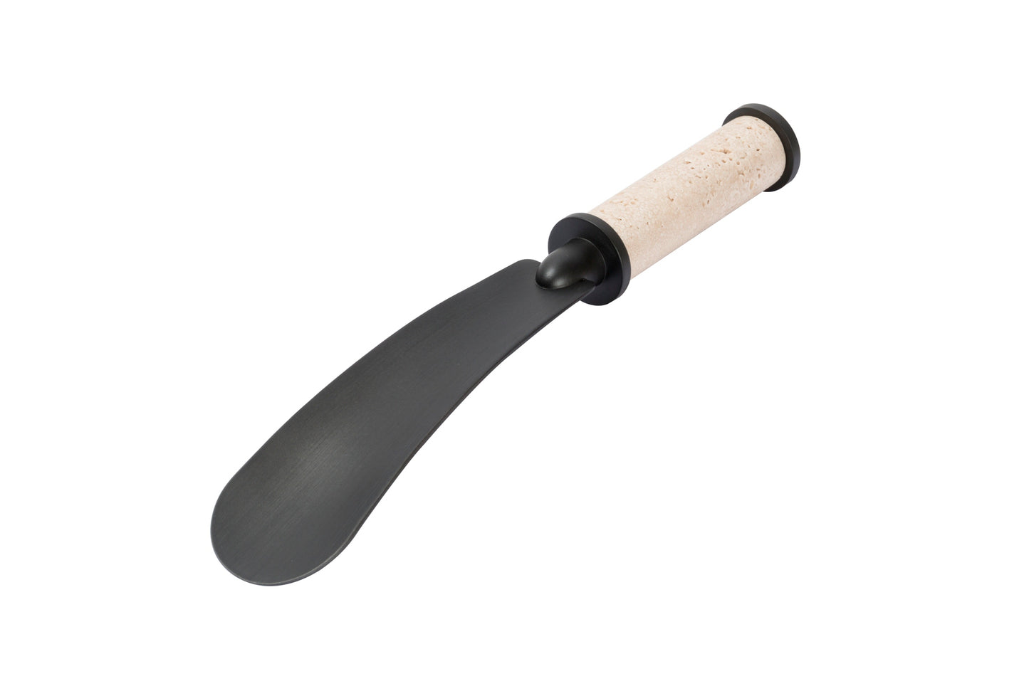 Giobagnara Icaro Marble shoehorn | Metal structure available in various finishes with an elegant marble grip | A sophisticated blend of natural stone and modern design | Perfect for adding style to daily routines | Home accessories | 2Jour Concierge, your luxury lifestyle shop