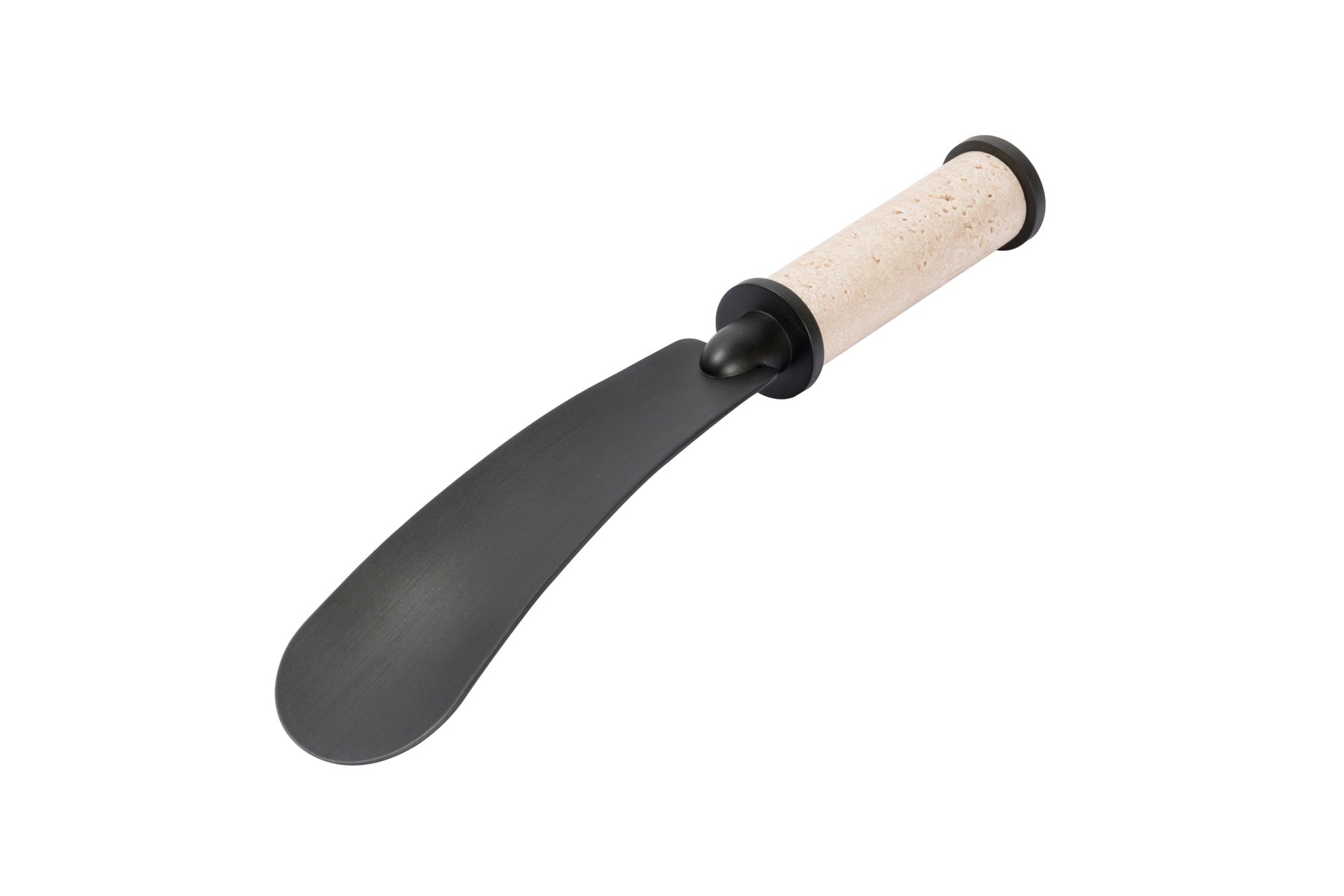 Giobagnara Icaro Marble shoehorn | Metal structure available in various finishes with an elegant marble grip | A sophisticated blend of natural stone and modern design | Perfect for adding style to daily routines | Home accessories | 2Jour Concierge, your luxury lifestyle shop