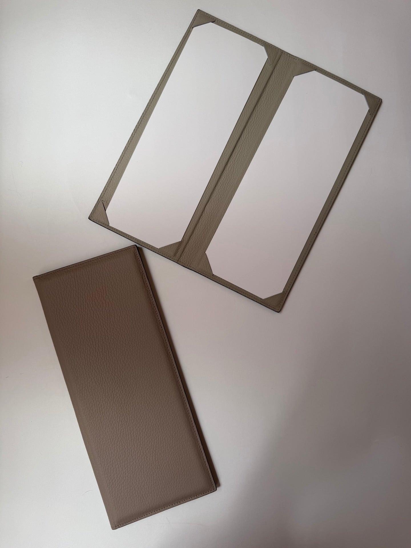 Leather-Covered Cocktail Menu Holder