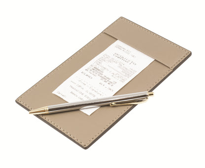 Receipt Holder by Giobagnara | Leather-covered rigid structure | Includes pocket for receipts and credit cards | Ideal for elegant dining and hospitality settings | Home Decor and Accessories | 2Jour Concierge, your luxury lifestyle shop






