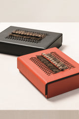 Crosera Leather-Covered Wood Playing Card Holder Case with Magnetic Closing