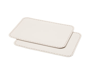 Barcellona Placemat by Riviere | Leather placemat with braided trim | Tableware and Placemats | 2Jour Concierge, your luxury lifestyle shop