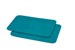 Barcellona Leather Placemat with Braided Trim