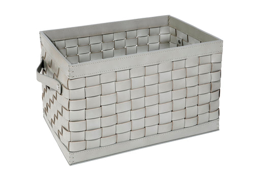 Riviere Barcellona Storage Basket with Handles – Rectangular High | Handwoven in premium leather and finished with practical leather side handles | Offered in small and large sizes, with optional internal dividers (6 or 8 compartments) for organized storage | Perfect for storing towels, shoes, accessories, or daily essentials in style | Designed for use in refined interiors, yachts, or outdoor spaces in Riviere’s exclusive finishes | Home accessories & leather goods | 2Jour Concierge, your luxury lifestyle 