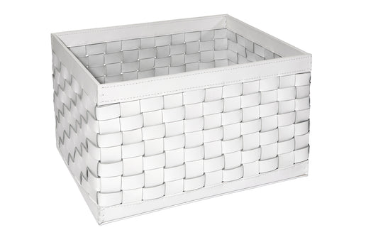 Riviere Barcellona Storage Basket – Rectangular High | Handwoven in luxurious leather, this elegant storage basket offers refined utility for a variety of spaces | Available in small and large sizes, with optional internal dividers (6 or 8 compartments) for organized storage | Ideal for storing accessories, linens, or everyday essentials with elevated style | A perfect solution for sophisticated homes, yachts, or boutique hospitality settings | Home accessories & leather goods | 2Jour Concierge, your luxury