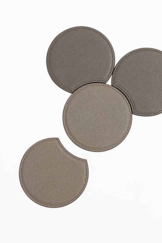 Giobagnara x Piet Boon Form Coasters | Double-Face Leather-Covered Rigid Metal Structure | Stylish and Functional Coasters | Explore a Range of Luxury Home Decor at 2Jour Concierge, #1 luxury high-end gift & lifestyle shop