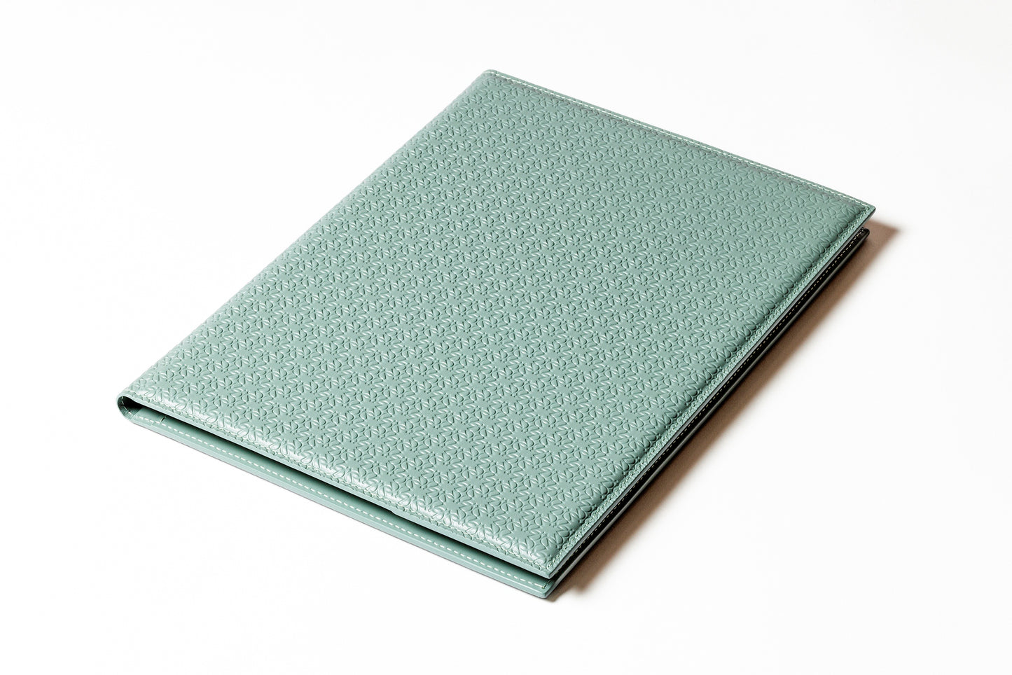 Giobagnara x Elie Saab Monogram Notepad Holder | Padded leather cover featuring the Elie Saab Monogram pattern and suede lining | Includes an elastic pencil holder with pen and a notepad with 70 ivory sheets | Available in small (A6), medium (A5), and large (A4) sizes | Office Accessories | 2Jour Concierge, your luxury lifestyle shop