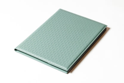 Giobagnara x Elie Saab Monogram Notepad Holder | Padded leather cover featuring the Elie Saab Monogram pattern and suede lining | Includes an elastic pencil holder with pen and a notepad with 70 ivory sheets | Available in small (A6), medium (A5), and large (A4) sizes | Office Accessories | 2Jour Concierge, your luxury lifestyle shop