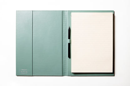Giobagnara x Elie Saab Monogram Notepad Holder | Padded leather cover featuring the Elie Saab Monogram pattern and suede lining | Includes an elastic pencil holder with pen and a notepad with 70 ivory sheets | Available in small (A6), medium (A5), and large (A4) sizes | Office Accessories | 2Jour Concierge, your luxury lifestyle shop