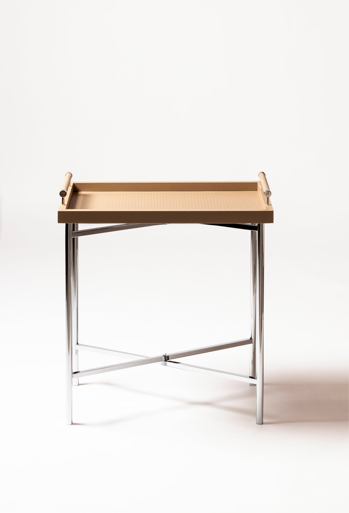 Giobagnara x Elie Saab Monogram Folding Side Table
Folding metal legs crafted for the large leather monogram tray by Giobagnara x Elie Saab | Features chrome metal legs for modern functionality and style | Furniture | 2Jour Concierge, your luxury lifestyle shop