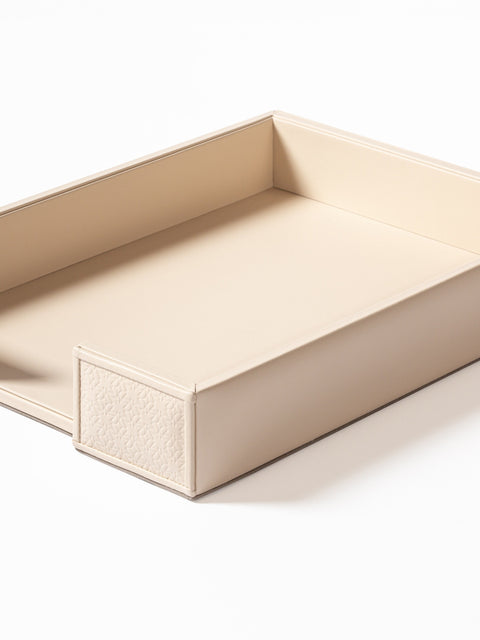 x Elie Saab Monogram Leather A4 Paper Tray