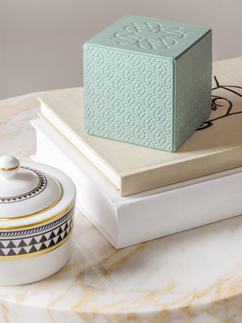 Giobagnara x Elie Saab Monogram Paperweight | Leather paperweight with a heavy core | Features the ELIE SAAB Monogram pattern | Elegant and sophisticated desk accessory | Home Decor and Accessories | 2Jour Concierge, your luxury lifestyle shop