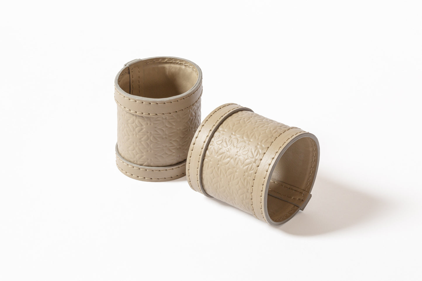 x Elie Saab Monogram Leather Napkin Ring (Set of 4)