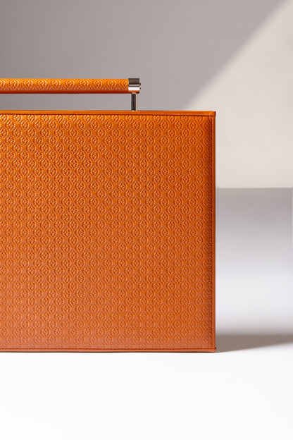 x Elie Saab Monogram Leather-Covered Backgammon Case w Handles