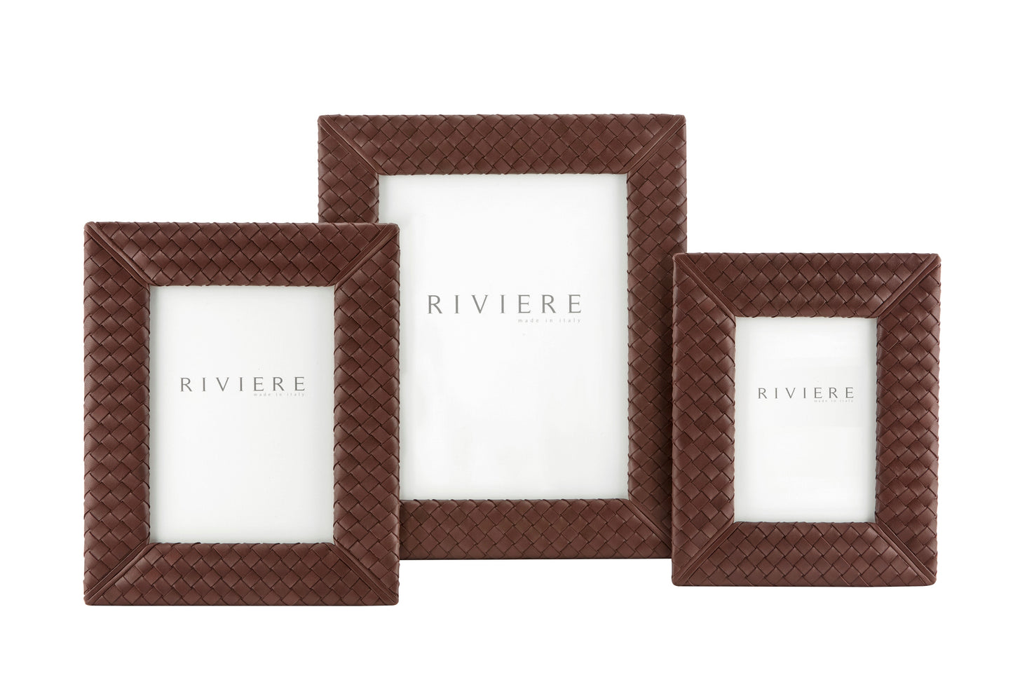 Nora Handwoven Leather Picture Frame