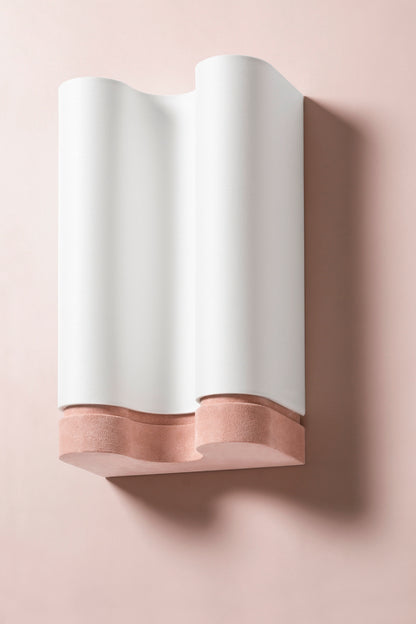 Giobagnara x Francesco Balzano Ossicle Wall Lamp | E14 100 W bulbs (not included) | Part of the Ossicle collection, inspired by the ancient “Jeu des Osselets,” combining monolithic volumes with contemporary minimal lines in meticulously chosen leather | Lighting and Decor | 2Jour Concierge, your luxury lifestyle shop