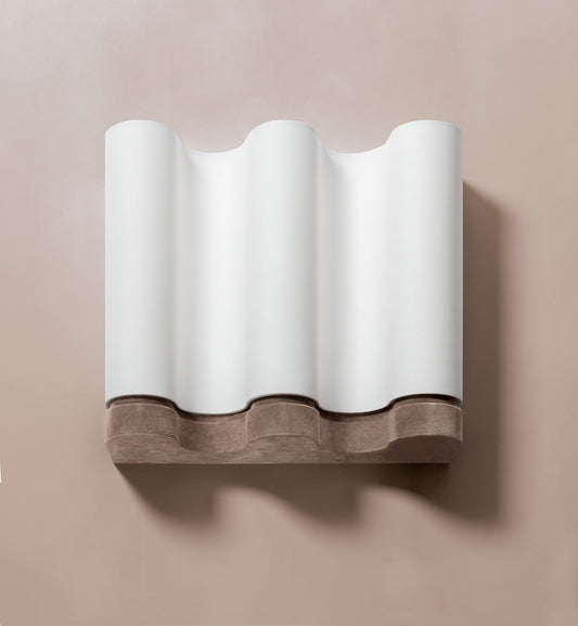 Giobagnara x Francesco Balzano Ossicle Wall Lamp | E14 100 W bulbs (not included) | Part of the Ossicle collection, inspired by the ancient “Jeu des Osselets,” combining monolithic volumes with contemporary minimal lines in meticulously chosen leather | Lighting and Decor | 2Jour Concierge, your luxury lifestyle shop