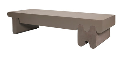 × Francesco Balzano Ossicle Leather Coffee Table and Suede Legs