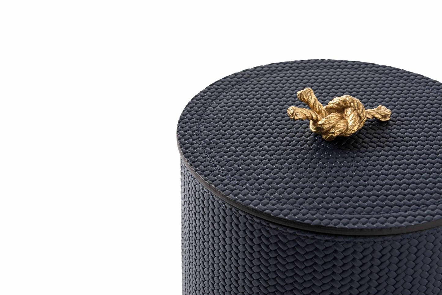 Thalia Trinket Box by Pinetti | Handmade in leather | Metal decorative element plated in 24k gold or silver polished | Home Decor Accessories | 2Jour Concierge, your luxury lifestyle shop